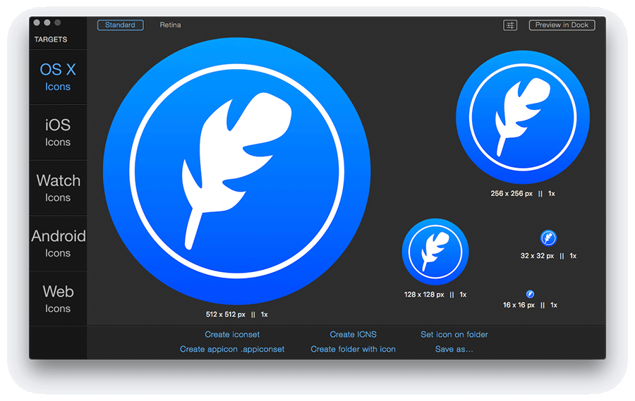 Mac app icons, OS X icons